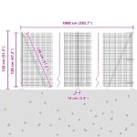 vidaXL zvárané pletivo so 7 stĺpikmi Zelené 1,2x10 m Ocel – Obrázok 13