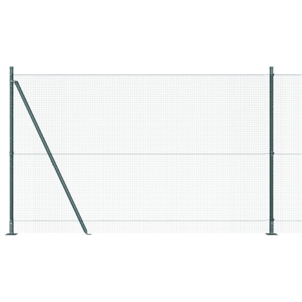 3352413_6.jpg vidaXL Zvárané drôtené oplotenie so 7 základovými stĺpmi Zelené 1.5x10 m Ocel – Obrázok 6