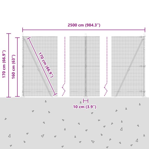 3352451_13.jpg vidaXL Zváraný drôtený plot s 13 úchytkami Zelená 1.6x25 m Oceľ – Obrázok 13