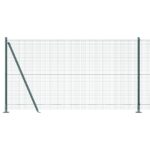 vidaXL Zelený zváraný drôtený plot s 13 plochými stĺpmi 1,2x50 m – Obrázok 6
