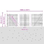 vidaXL Zváraný drôtený plot s 13 prírubovými stĺpmi zelený 0.4x100 m kovový – Obrázok 13
