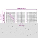 vidaXL zváraný drôtený plot s 7 žľabovými stĺpmi Sivý 0.6x100 m Oceľ – Obrázok 13