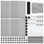 vidaXL zváraný drôtený plot s 7 žľabovými stĺpmi Sivý 0.6x100 m Oceľ – Obrázok 4