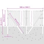 vidaXL Hexagonálne oplotenie Zelené 0.8x50 m Oceľ – Obrázok 12