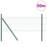 vidaXL Hexagonálne oplotenie Zelené 0.8x50 m Oceľ – Obrázok 3