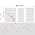 vidaXL Hexagónový plot Zelený 1x50 m Oceľ – Obrázok 12