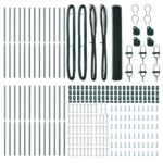 vidaXL Hexagónový plot Zelený 1x50 m Oceľ – Obrázok 4