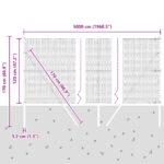 Hexagonálne oplotenie vidaXL Zelené 1.2x50 m Oceľ, Oplotenie vidaXL 13 ks Zelené Ø32 mm 170 cm Pozinkovaná oceľ – Obrázok 12