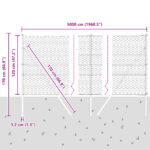 vidaXL Hexagonálny plot Zelený 1.2x50 m Oceľ – Obrázok 12