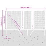 vidaXL Hexagónový plot Zelený 1.4x50 m Oceľ – Obrázok 12