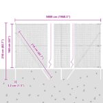 vidaXL Hexagonálny plot Zelený 1.6x50 m Oceľ – Obrázok 12