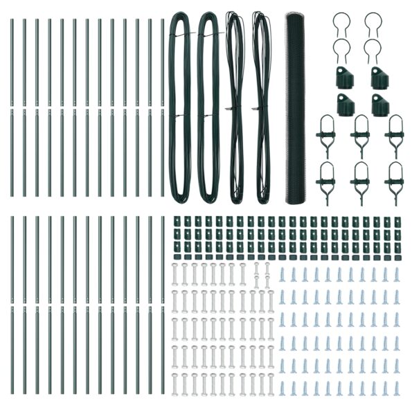 vidaXL Hexagonálny plot Zelený 1.6x50 m Oceľ – Obrázok 4