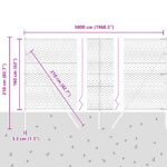 vidaXL Hexagonálne oplotenie Zelené 1,6x50 m Oceľ – Obrázok 12