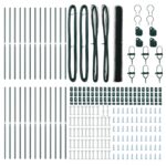 vidaXL Hexagonálne oplotenie Zelené 1,6x50 m Oceľ – Obrázok 4