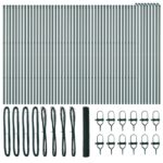 vidaXL Hexagónové oplotenie Zelené 1,2x100 m Oceľ – Obrázok 2