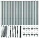 vidaXL Hexagonálna ohrada Zelená 1.2x100 m Oceľ – Obrázok 2