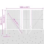 vidaXL Hexagonový plot zelený 1.5 x 100 m oceľový – Obrázok 12