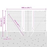 vidaXL hexagonálne oplotenie zelené 1.6x100 m oceľ – Obrázok 12
