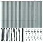 vidaXL hexagonálne oplotenie zelené 1.6x100 m oceľ – Obrázok 2