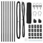 vidaXL Hexagonový Plot Sivý 0.8x10 m Oceľ – Obrázok 4