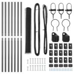 vidaXL Hexagonálny plot Sivý 1x10 m Oceľ – Obrázok 4