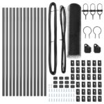 vidaXL hexagonálna ohrada Sivá 0,4x25 m Oceľ – Obrázok 4