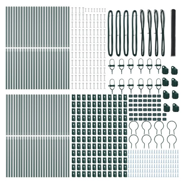 vidaXL Hexagonálny plot Sivý 1.6x100 m Oceľ – Obrázok 4