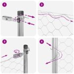 vidaXL hexagonálny plot 0.4x10 m pozinkovaná oceľ – Obrázok 11