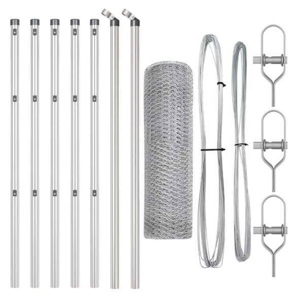 vidaXL hexagonálny plot 0.4x10 m pozinkovaná oceľ – Obrázok 2