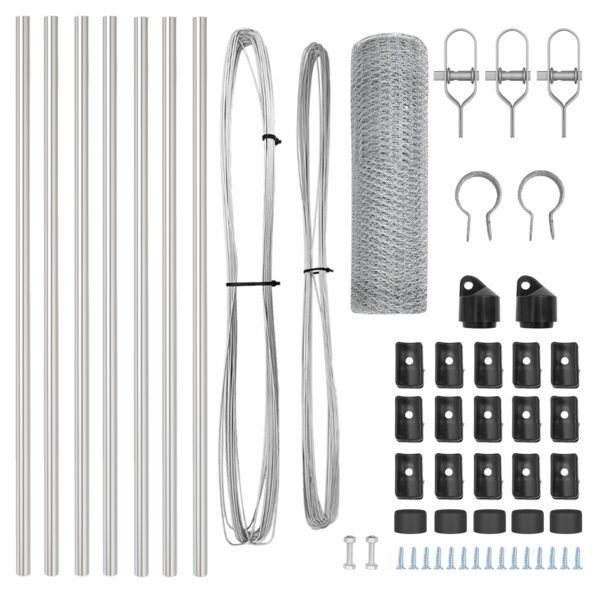 vidaXL hexagonálny plot 0.4x10 m pozinkovaná oceľ – Obrázok 4