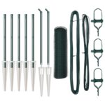 vidaXL šesťuholníkový plot Zelený 0,6x10 m Oceľový – Obrázok 2