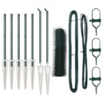 vidaXL Hexagónové oplotenie Zelené 0.6x10 m Oceľ – Obrázok 2