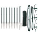 vidaXL Sada plotov Sada 2 Hnedo-zelená Pozinkovaná oceľ 25 x 0.5 m – Obrázok 2