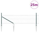 vidaXL Sada plotov Sada 2 Hnedo-zelená Pozinkovaná oceľ 25 x 0.5 m – Obrázok 3