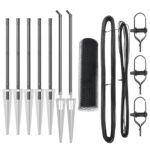 vidaXL Hexagonálny plot sivý 0.4x10 m oceľ – Obrázok 2