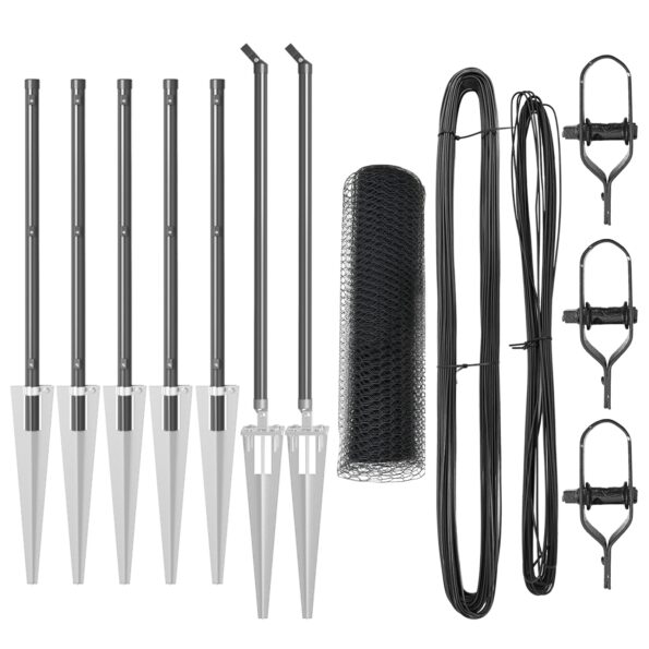 vidaXL Hexagonálny plot sivý 0.4x10 m oceľ – Obrázok 2