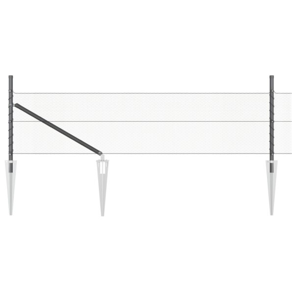 vidaXL Hexagonálny plot sivý 0.4x10 m oceľ – Obrázok 6