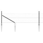 vidaXL Hexagonálne oplotenie Sivé 0.8x10 m Oceľ – Obrázok 6