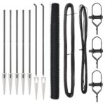 vidaXL Hexagónový plot sivý 1,5x10 m oceľ – Obrázok 2