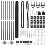 vidaXL Hexagónový plot sivý 1,5x10 m oceľ – Obrázok 4