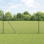 vidaXL Hexagonálna ohrada Sivá 1.6x10 m Oceľ