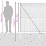 vidaXL Hexagonálna ohrada Sivá 1.6x10 m Oceľ – Obrázok 12