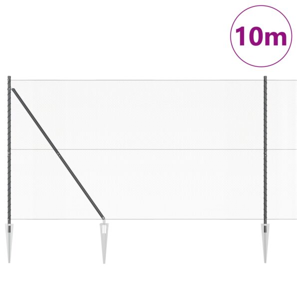 3353215_3.jpg vidaXL Hexagonálna ohrada Sivá 1.6x10 m Oceľ – Obrázok 3