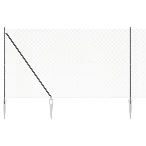 3353215_6.jpg vidaXL Hexagonálna ohrada Sivá 1.6x10 m Oceľ – Obrázok 6