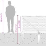 vidaXL Hexagónový plot Sivý 0.8x25 m Oceľ – Obrázok 9