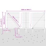vidaXL Stĺp na plot. Sivá – Obrázok 13