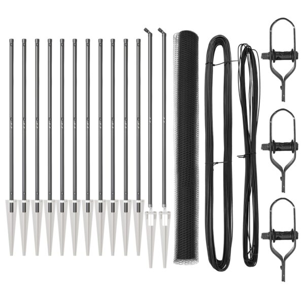 3353248_2.jpg vidaXL Oplotenie Sada 2 Sivá Oceľ 25 x 1.5 m Skladací – Obrázok 2