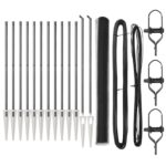 vidaXL hexagonálny sivý plot 1.6x25 m oceľ – Obrázok 2