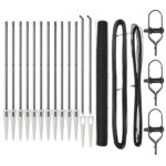 vidaXL Hexagonálne oplotenie Sivé 1.6x25 m Oceľ – Obrázok 2