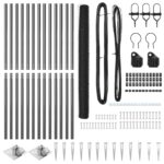 vidaXL Hexagonálne oplotenie Sivé 1.6x25 m Oceľ – Obrázok 4